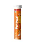 Fast&Up Charge Natural Vitamin C Orange Flavour 20 Effervescent Tablets | Amla Extract, For Immunity