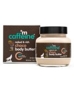Mcaffeine Naked & Rich Choco Body Butter 100 gm | Cocoa Butter, Shea Butter, Caffiene, Argan Oil With Caramel | 72hrs Of Moisturisation | Reduces Stretch Marks | Heals Dry Skin | Non Sticky Formula | For All Skin Type