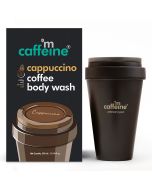 Mcaffeine Cappuccino Coffee Body Wash 300 ml | With Almond Milk | Moiturises & Smoothens Skin | Exfoliates Dry Skin | For Men & Women | For All Skin Type