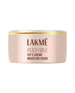 Lakme Peach Milk Vit E Creme Moisturiser 200 gm | Vitamin E & Peach Milk Extract | Moisturised Skin For 24 Hrs | For Beautiful Skin | Non Greasy & Lightweight | All Season Cream