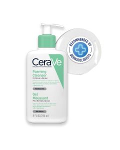 CeraVe Foaming Cleanser 236 ml | Ceramides, Niacinamides, Hyaluronic Acid | Gently Cleanses | Controls Oil | For Normal to Oily Skin
