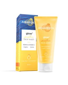 Aqualogica Glow+ Smoothie Face Wash 100 ml | Papaya & Vitamin C | Deep Cleansing & Skin Brightening | For Glowing Skin | Normal Skin, Dry Skin, Oily / Combination Skin, Sensitive Skin