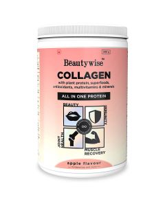Beautywise Collagen All In One Protein Apple Flavour Powder, 200 gm
