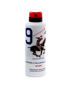 Beverly Hills Polo Club Sport Number Two Deodorant Body Spray For Men, 175 ml