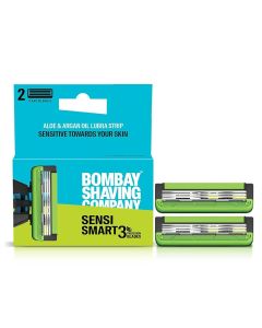 Bombay Shaving Company Sensi Smart3 Razor Cartridge, 2 Count