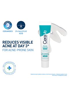 CeraVe Blemish Control Gel 40 ml | with 2% Salicylic Acid, AHA & Niacinamide for Acne Spot Treatment