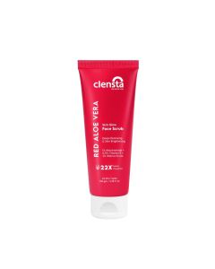 Clensta Red Aloe Vera Skin Glow Face Scrub, 100 gm