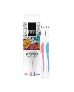Furr By Pee Safe Advanced Nano Coated Face Razor for Women, 2 Count
