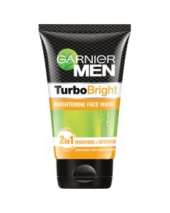 Garnier Men Turbo Bright Anti-Pollution Brightening Moisturiser 40 gm | Vitamin C & Green Tea | Protects Against UV Rays | Removes Dust & pollutants