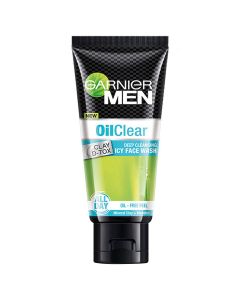 Garnier Men Turbo Bright Brightening Face Wash 50 gm | Lemon Extract & Grape Water | Fight Pollution | Deeply Cleanses & Refreshes | Brightens Skin | For Men
