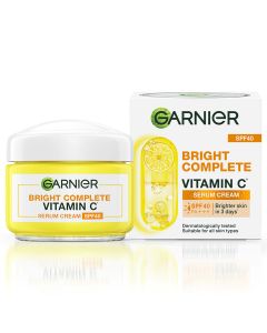 Garnier Bright Complete Vitamin C SPF 40 PA+++ Serum Cream, 45 gm