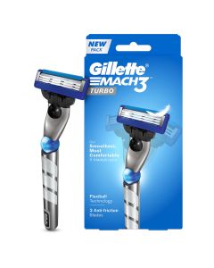 Gillette Mach3 Turbo Razor, 1 Count