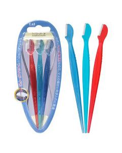 Kai Eyebrow Razor for women, 3 Count