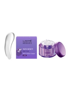 Lakme Youth Infinity Night Creme 50 gm | Pro-Retinol C Complex | Improves Skin Firmness | Gives Youthful & Firmer Skin | For All Skin Type