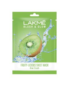 Lakme Blush & Glow Pomegranate Sheet Mask 25 ml | Fruit Facial Glow In 15 Mins