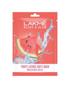 Lakme Blush & Glow Kiwi Crush Sheet Mask 25 ml | With Pure Kiwi Extract | Fruit Facial Like Glow In 15 Min | For Rejuvenated Feel
