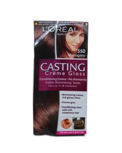 L'Oreal Paris Casting Creme Gloss Hair Color, 550 Mahogany, 87.5g+72ml