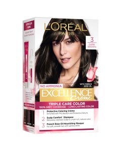 Loreal Exce Haircolr 3Natdrkstbrow, 180 ml