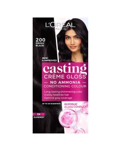 L'Oreal Paris Casting Crème Gloss Ebony Black Hair Color, 1 Kit