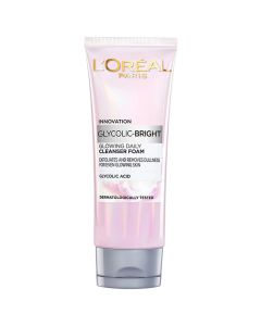 Loreal Paris Glycolic Bright Daily Foaming Face Cleanser, 100ml