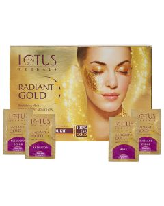 Lotus Radiant Gold Glow Facial Kit, 10 gm