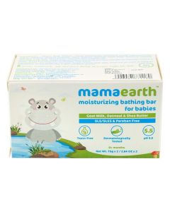 Mamaearth Moisturizing Bathing Bar For babies, 150 gm (2 x 75 gm)