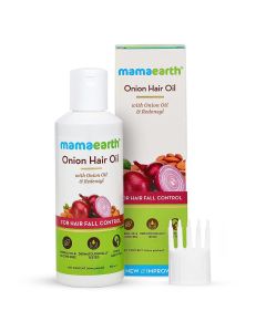 Mamaearth Onion Hair Oil with Onion Oil & Redensyl, 150 ml