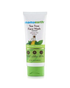 Mamaearth Tea Tree Face Wash 100 ml | With Tea Tree & Neem | For Acne & Pimple Control | Removes Excess Oil | For All Skin Type