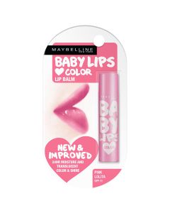 Maybelline New York Baby Lips Pink Lolita Lip Balm, 4g