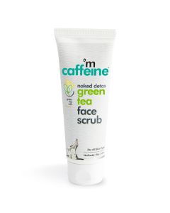 Mcaffeine Naked Detox Green Tea Face Scrub 100 gm | Green Tea With Vitamin C | Removes Pollutant | Exfoliates Skin | For All Skin Type