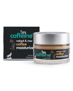 Mcaffeine Naked & Raw Coffee Moisturizer 50 ml | Coffee, Hyaluronic Acid & Pro Vitamin B5 | For 48 Hrs Of Moisturization | Oil Free Hydration | Lightweight & Non Sticky Formula | For All Skin Type