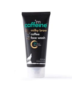 Mcaffeine Milky Brew Coffee Face Wash 75 ml | Coffee, Almond Milk | Provides 24Hrs Of Moisturization | Gentle Cleansing & Hydration | For Both Men & Women | For Dry Skin, All Skin Type