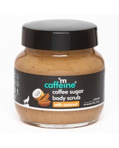 Mcaffeine Coffee Sugar Body Scrub with Coconut 250 gm | Coconut & Coffee | Gently Exfoliates & Smoothes Skin | Reduces Dead Skin, Tan & Scars | Gives Even Toned & Glowing Skin | For All Skin Type