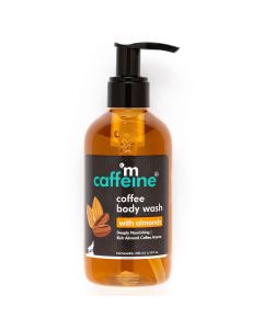 Mcaffeine Coffee Body Wash With Almonds 200 ml | Enriched With Almond, Caffiene, Coffee Extract & Vitamin E | Deeply Cleanses, Nourishes & De-Tans Skin | For Both Men & Women | For All Skin Type