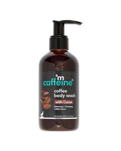 Mcaffeine Coffee Body Wash with Cocoa 200 ml | Enriched With Cocoa, Caffiene, Coffee Extract & Vitamin E | Cleanses, Moisturises, Softens & De-Tans Skin | For Men & Women | For All Skin Type