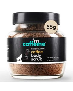 Mcaffeine Coffee Body Scrub 55 gm | Coffee With Coconut | Tan Removal Scrub | Exfoliates Dead Skin Cells | For Both Men & Women | For Normal To Oily Skin
