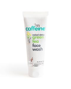 Mcaffeine Naked Detox Green Tea Face Wash 100 gm | Enriched With Green Tea, Vitamin C, Hyaluronic Acid & Caffiene | Detoxifies Skin | Removes Dirt & Impurities | For All Skin Type