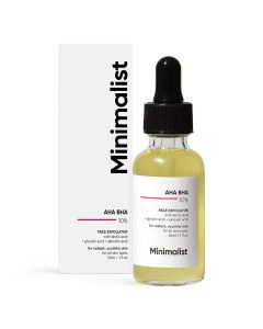 Minimalist 10% AHA BHA Face Exfoliator 30 ml| Hydrates and Soothes Skin