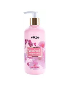 Nykaa Wanderlust Japanese Cherry Blossom Body Lotion 300 ml | Moisture Lock Upto 8Hrs | Non Greasy Formula