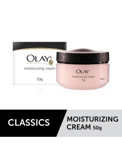 Olay Moisturising Cream 50 gm | Long Lasting Moisturization | Hydrates Skin | For Younger Looking Skin | Lightweight | Non Greasy Formula
