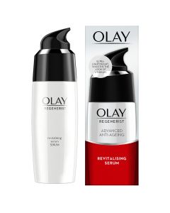 Olay Regenerist Advanced Anti-Ageing Revitalising Serum 50 ml | Niacinamide, Pentapeptides & Olive | Reduces Finelines & Wrinkles | Ultra Light Formula