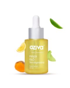 OZiva Inner Glo Skin Brightening Gel Face Wash 100 ml | White Peony Extract, Saffron, Turmeric, Phyto Vitamin C, AHA | Gentle Exfoliation | Increase Radiance | Gives Even Skin Tone | For Men & Women | For All Skin Type