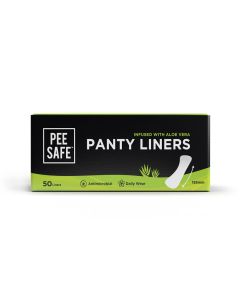 Pee Safe Aloe Vera Panty Liners, 50 Count