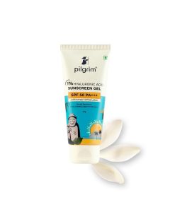 Pilgrim 1% Hyaluronic Acid SPF 50 PA+++ Sunscreen Gel, 50 gm