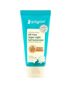 Pilgrim 5% Niacinamide Oil-Free Super Light SPF 50 PA++++ Gel Sunscreen, 40 ml