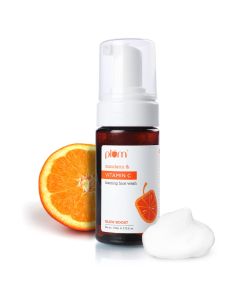Plum Vitamin C Foaming Face Wash 110 ml | With Mandarin | Gentle Cleansing | Boosts Glow | For Dark Spots & Hyperpigmentation | Evens Out Skin Tone | For All Skin Type