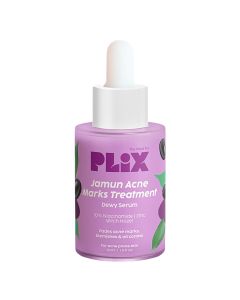 Plix Jamun Acne Marks Treatment Dewy Serum 30 ml | 10% Niacinamide, Zinc, Witch Hazel | Reduces Acne Marks & Blemishes | Controls Oil | For Acne Prone Skin