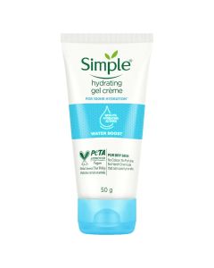 Simple Water Boost Hydrating Gel Creme 50 gm | With 11% Hydrating Actives | Provides Hydration For 100hrs | For Dry Skin