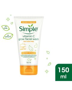 Simple Protect N Glow Vitamin C Glow Facial Wash, 150 ml