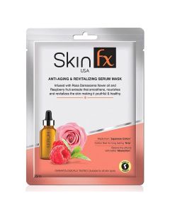 Skin Fx De-Tan & Lightening Serum Mask 25 ml | Infused With Curcuma | Exfoliates & Clears Clogged Pores | For Even Toned & Brighter Looking Skin | For All Skin Type